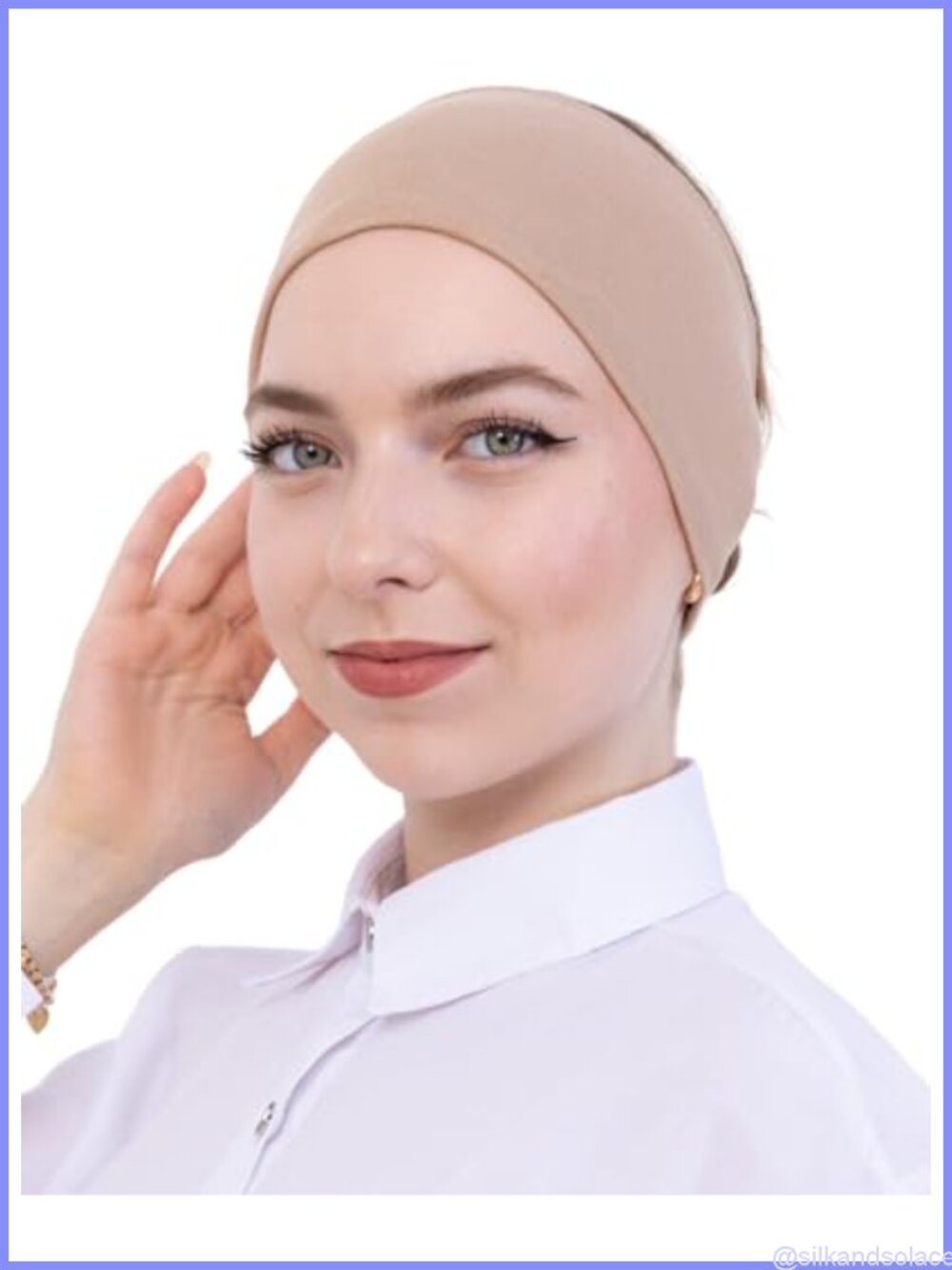 Viscose Hijab Cap Stretchy Non Slip Head Cover Undercap for Women